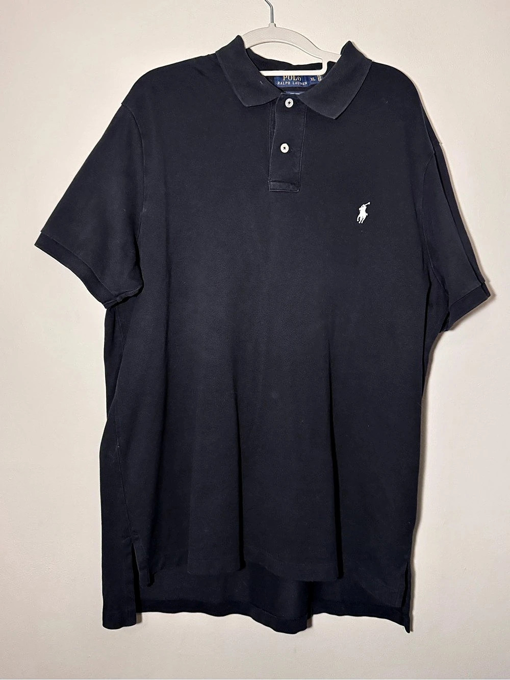 Polo Ralph Lauren Stretch Mesh 97% cotton Polo Shirt Black XL